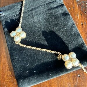 Tory Burch Gold Tone Faux Pearl necklace